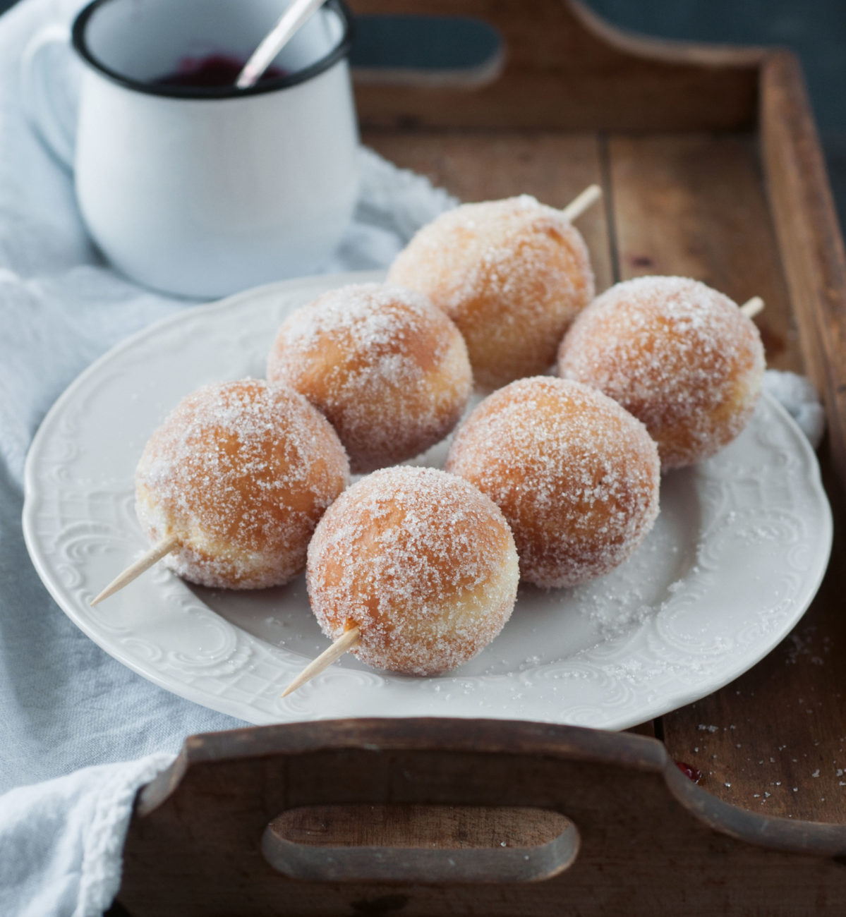 Rezept für Mini-Berliner am Spiess